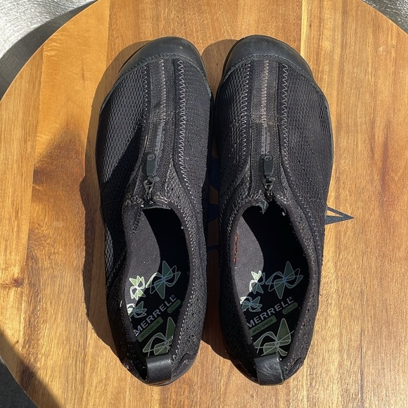Merrell Women's Lorelei  Zip Sneaker Walking Shoe Black Mesh Minimalist Size 9 - Picture 6 of 9